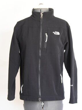The North Face Apex Bionic Softshell Jacket Black Youth Large L G Full Zip